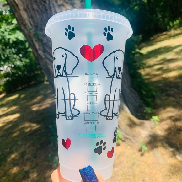 Mother of Weims Weimaraner  Starbucks Cold Cup - Picture 2 of 6